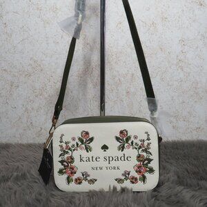 Kate Spade Oh Snap Forest Blooms Mini Camera Bag (Meringue)